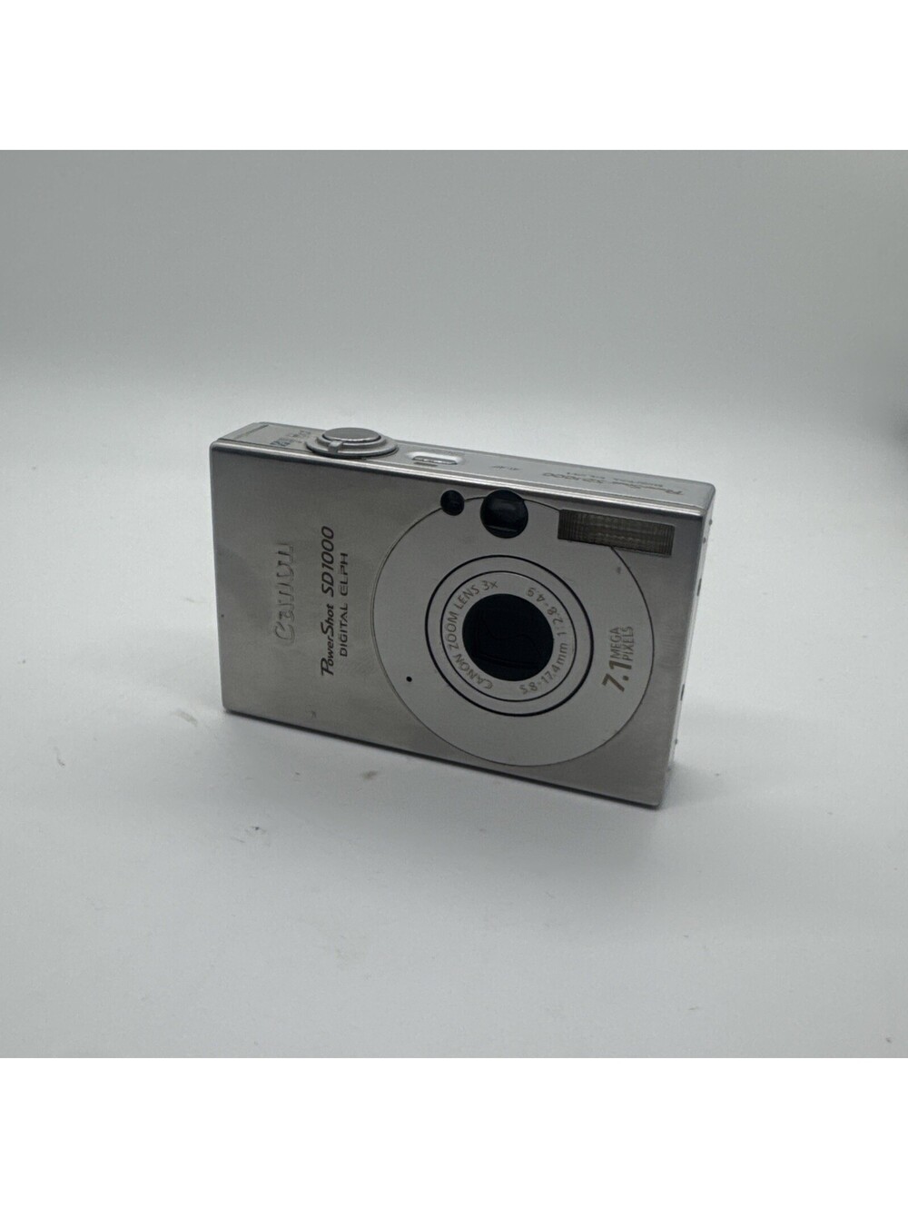 Canon PowerShot SD1000 Silver 7.1MP 2.5 LCD 3x Optical Zoom Digital Elph Camera